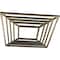 Ekena Millwork Raven Architectural Grde PVC Pierced Ceiling Medallion, Antiqued Pale Gold, 20"OD x 7 3/8"ID x 1/2"P CMPP20X20RAAPG - alternate 2